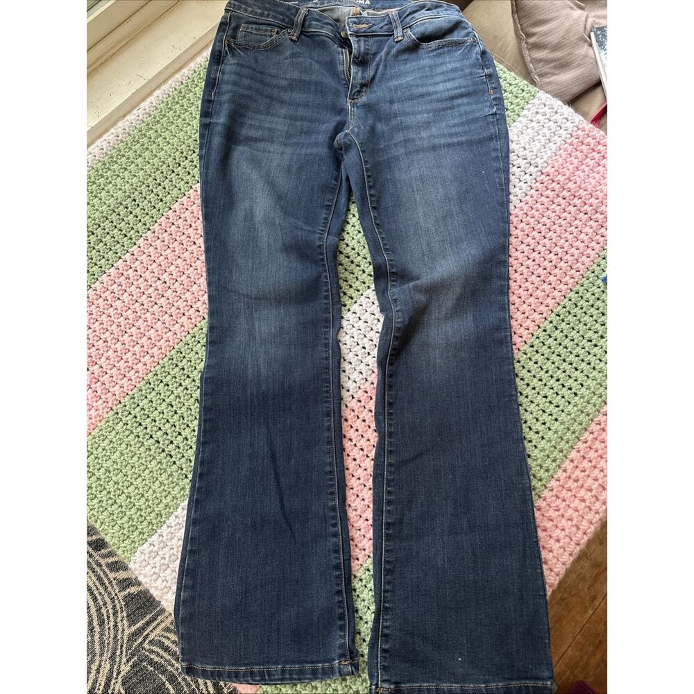 Sonoma Bootcut Jeans Women's 8 Midrise Dark Wash Denim Stretch Comfort